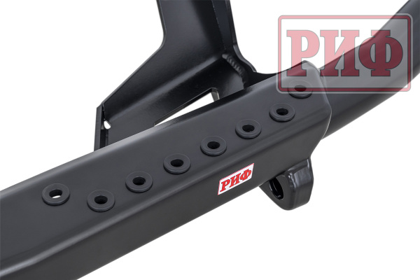 Бампер РИФ задний силовой/защита штатного бампера Mitsubishi Pajero Sport 2021+ c квадратом под фаркоп