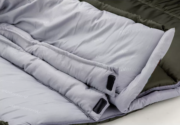 3 Мешок спальный Naturehike U250S, (190х30)х75 см, (левый) (ТК: 0°C), темно-зеленый