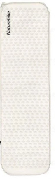 Коврик самонадувающийся Naturehike, 185x55x3.5 см, овальный серый.