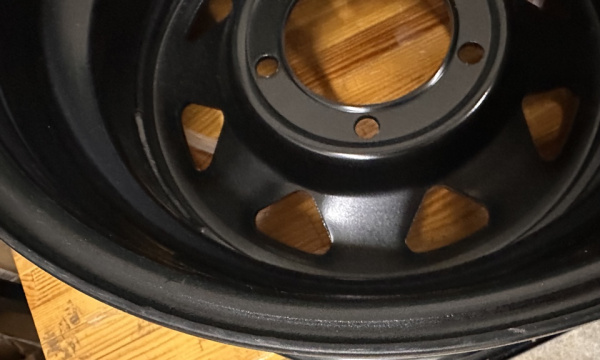 Диск усиленный УАЗ стальной черный 5x139,7 8xR16 d110 ET+15 (треуг. мелкий)(уценка)