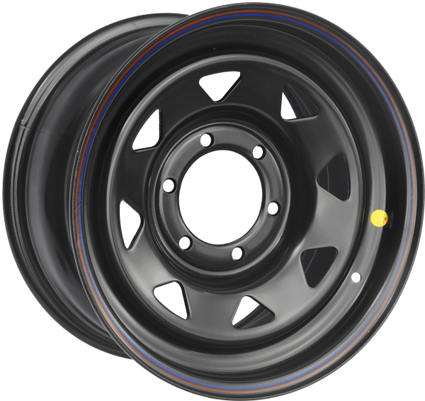 Диск усиленный стальной черный 6x139,7 8xR16 d110 ET+30 (треуг. мелкий)