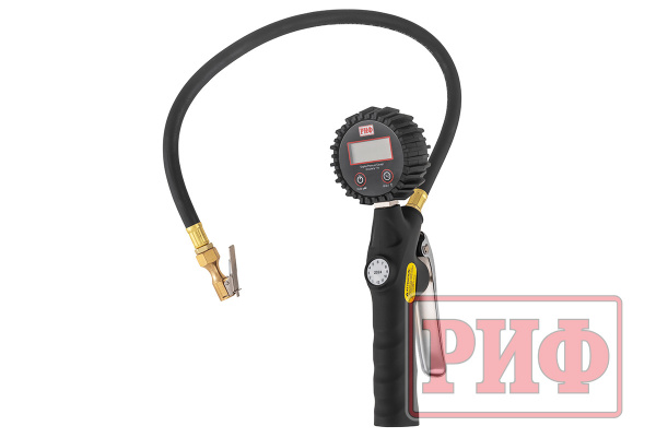 Пистолет для подкачки колес с электронным манометром РИФ от 0,3 до 7 атм. Пистолет для подкачки колес с электронным манометром РИФ от 0,3 до 7 атм.