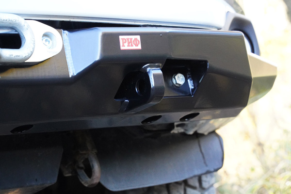 Бампер РИФ силовой передний Mitsubishi Pajero Sport 2015-2020 дизель под площадку для лебёдки RIFPS3-33003