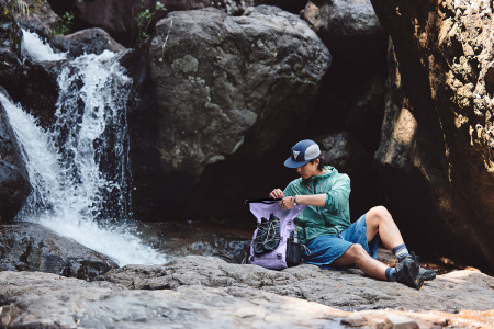 Рюкзак туристический Naturehike 18 л, ПВХ, фиолетовый