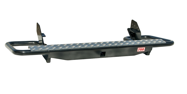 Бампер РИФ силовой задний Mitsubishi L200 2005-2015 (кузов 1350 мм) с квадратом под фаркоп трубный