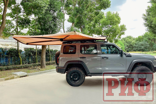 Маркиза автомобильная РИФ веерная 2,0х2,0 м (правая) Маркиза автомобильная РИФ веерная 2,0х2,0 м (правая)