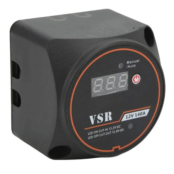 Реле развязки (защиты) АКБ 12В140А с вольтметром