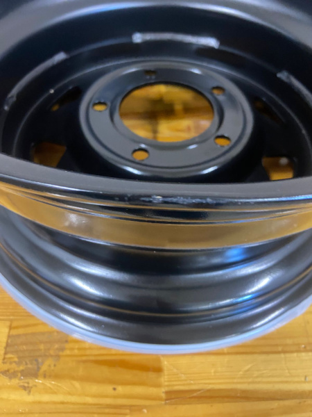 Диск усиленный ВАЗ НИВА стальной черный 5x139,7 7xR16 d98,5 ET+25 (треугольник мелкий) (уценка)