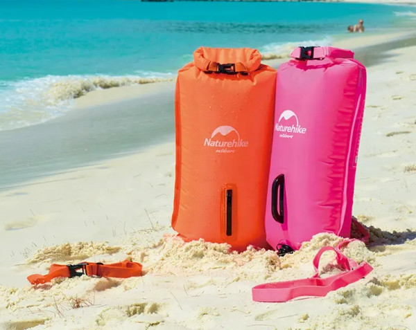 3 Гермомешок Naturehike туристический 28 л. Оранжевый