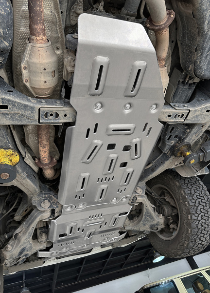 Защита Falcon радиатора, картера, РК, КПП для Toyota Land Cruiser 200, алюминий, 8 мм