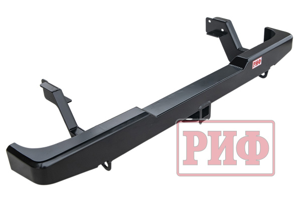 Бампер РИФ задний Mazda B2500/BT50, Ford Ranger T5 2006-2010 с квадратом под фаркоп