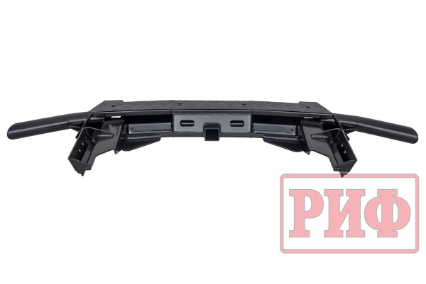 Бампер задний силовой/защита штатного бампера РИФ Renault Duster 2015-2020 c квадратом под фаркоп