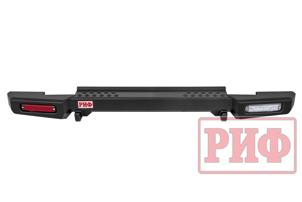 Бампер РИФ силовой задний УАЗ Хантер с фонарями, возможностью установки фаркопа, стандарт