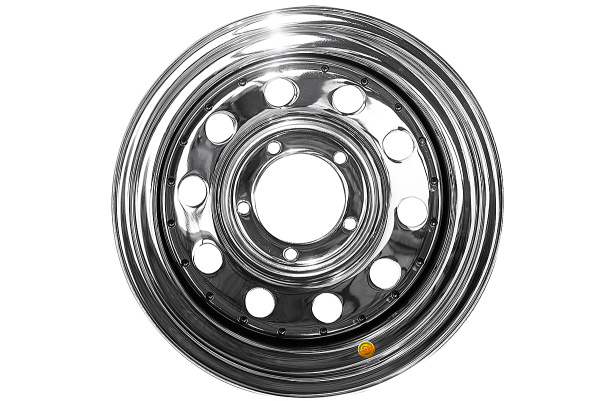 Диск усиленный УАЗ стальной хромированный 5x139,7 8xR16 d110 ET-19 (уценка)