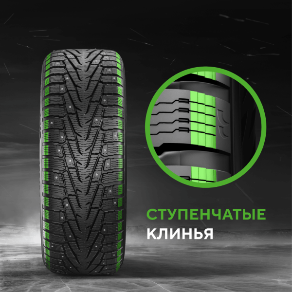 Шина IKON Tyres Character Ice 7 SUV 215/65 R16 102T XL (Nordman 7 SUV) шипованные