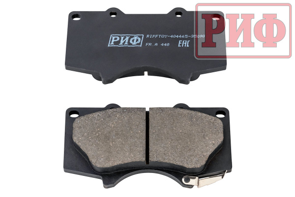 Колодки тормозные передние РИФ Toyota LC120, 150, Hilux 2005+, Pajero 4