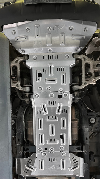 Защита Falcon радиатора, картера, РК, КПП для RAM (Dodge) 1500 TRX 6.2T бензин, алюминий 8 мм