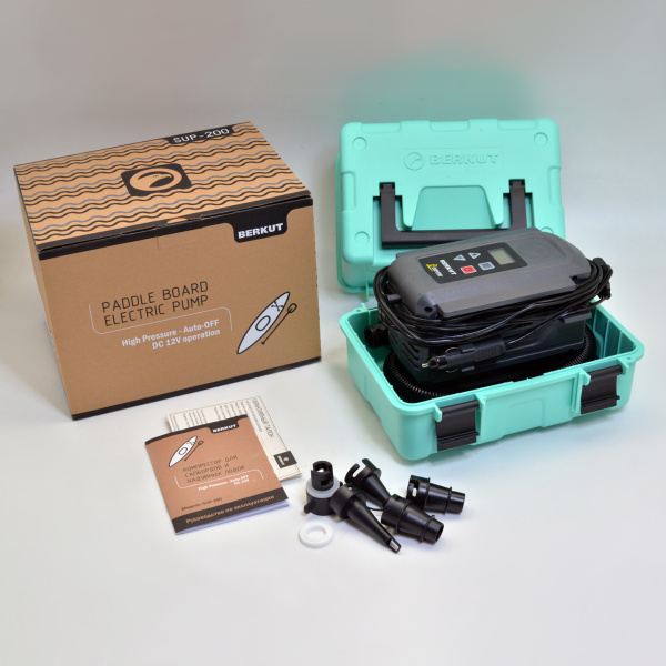 Компрессор для накачивания сапбордов и лодок BERKUT SUP-200