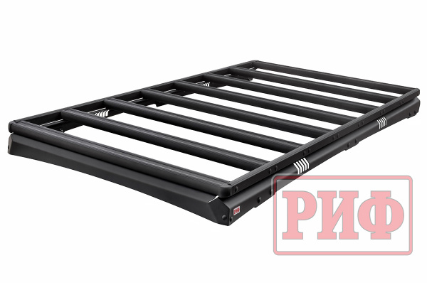 Багажник экспедиционный (платформа) алюминиевый РИФ 1150x2080 мм для Mitsubishi Pajero IV (с крепежом)